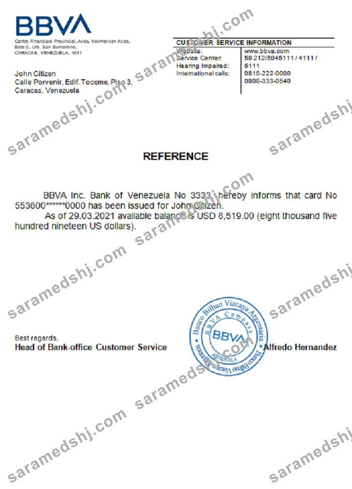 Venezuela_BBVA bank_reference